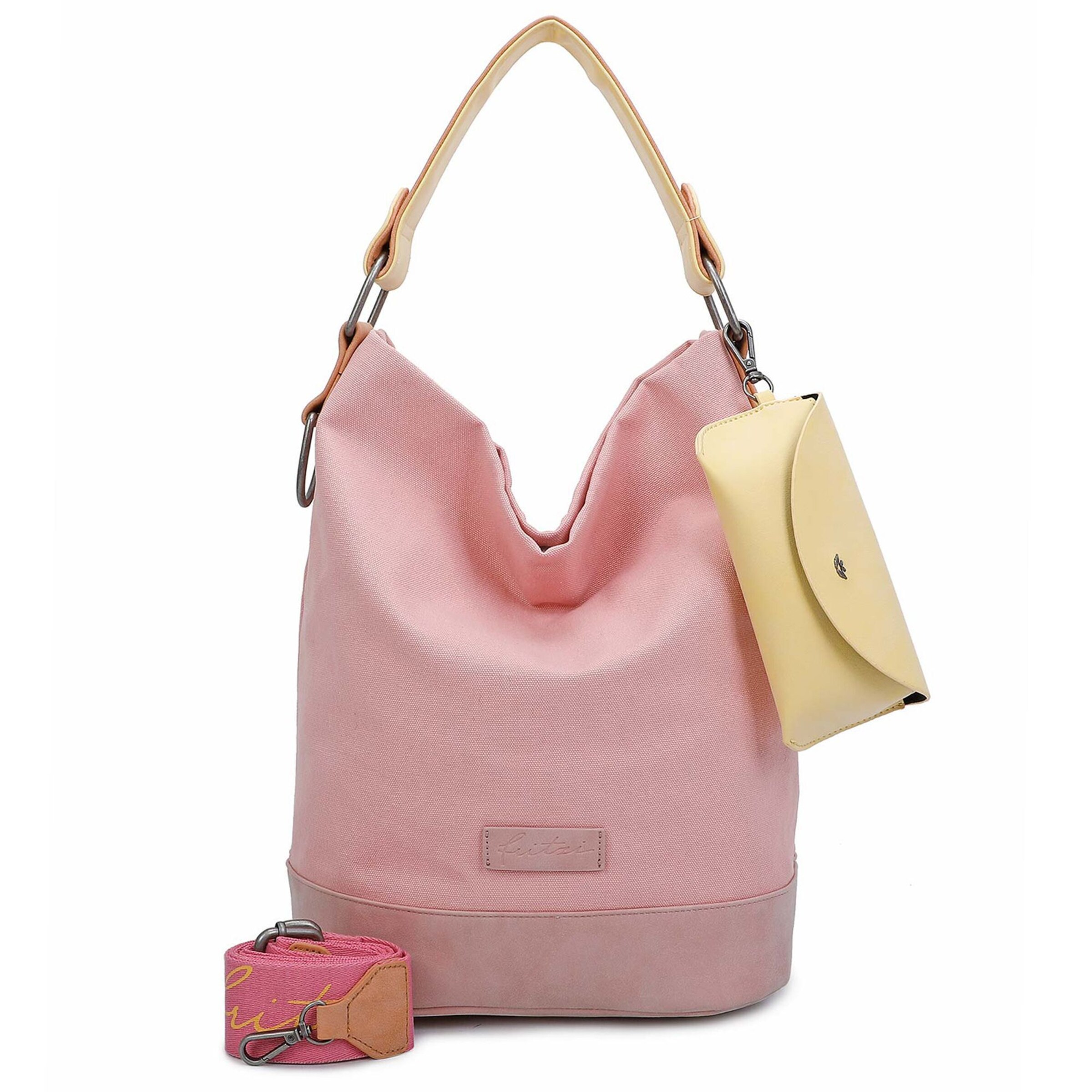 Fritzi aus Preußen Schultertasche 'Izzy07 Olga' in Pink: Vorderseite