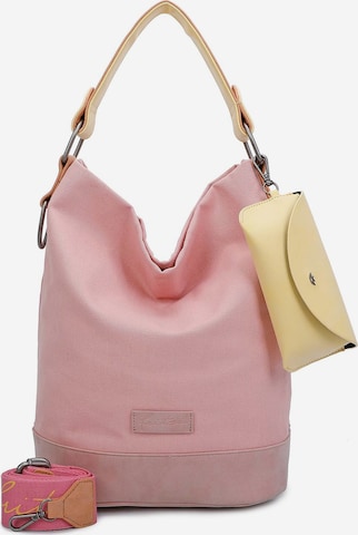 Fritzi aus Preußen Shoulder Bag 'Izzy07 Olga' in Pink: front