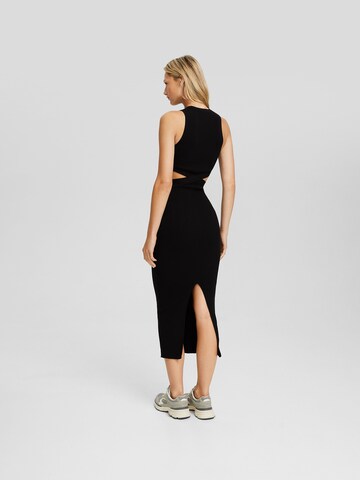 Bershka Knitted dress in Black