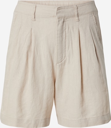 GAP Normální Kalhoty se sklady v pase – béžová: přední strana