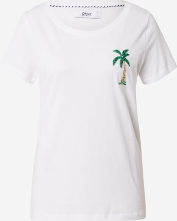 ONLY - Camiseta 'KITA' en blanco: frente