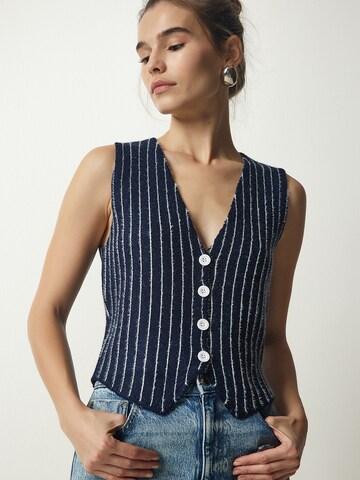 Happiness İstanbul Πλεκτό γιλέκο σε μπλε