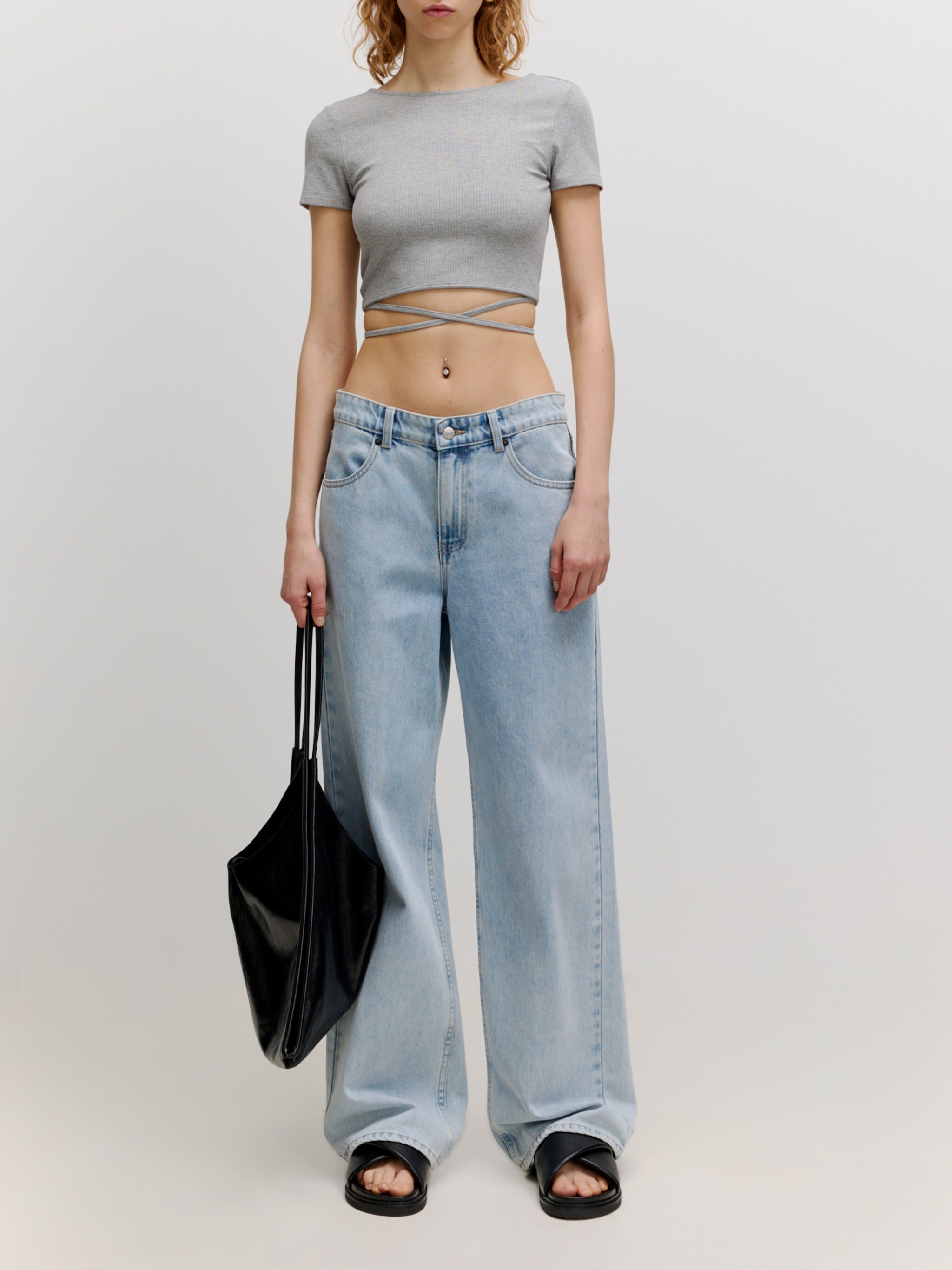 EDITED Producten Shirt 'River' Grijs