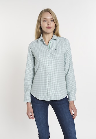 DENIM CULTURE Blouse 'IRMA' in Green: front