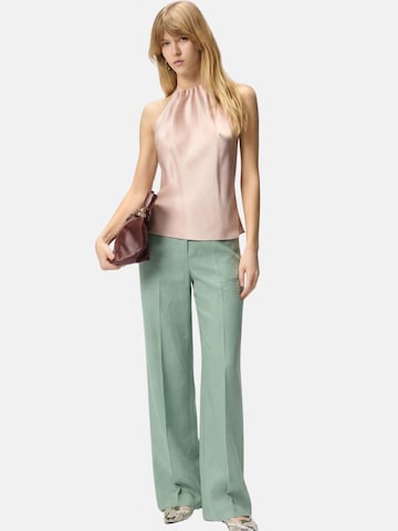 regular Pantaloni 'PINKO JACOPONE PANTALONE LINO STRETCH PANTALONE' di PINKO in verde