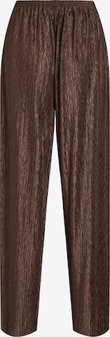 VILA Wide leg Pants 'Mirra' in Brown