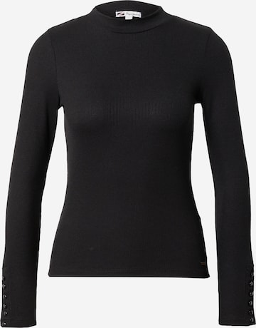 Pepe Jeans - Camiseta 'LARA' en negro: frente