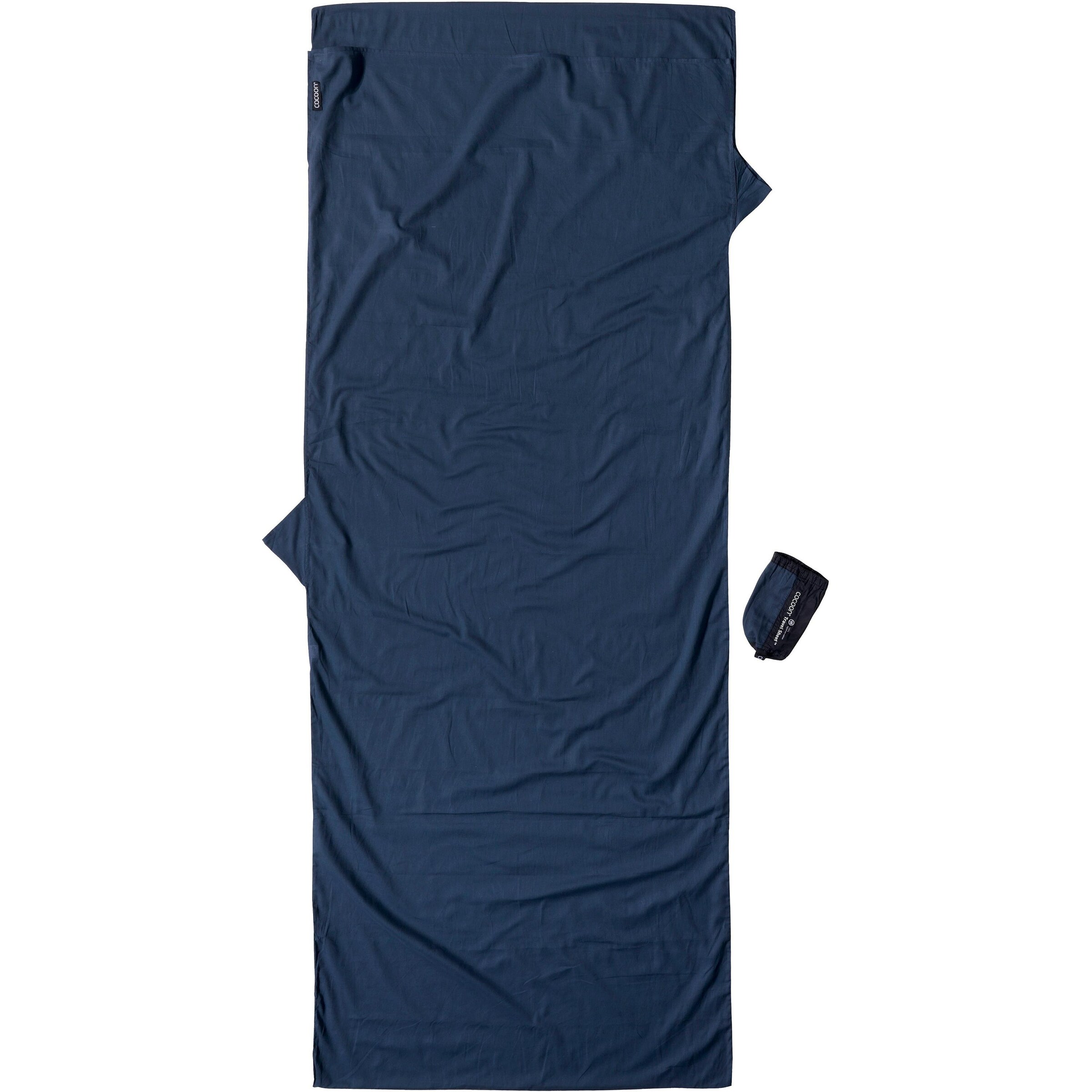COCOON Reiseschlafsack in Blau: Vorderseite