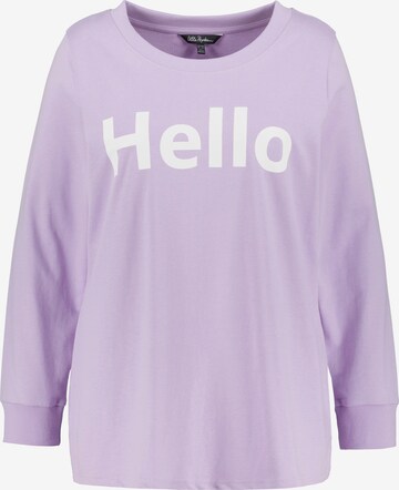 Ulla Popken Sweatshirt in Purple: front