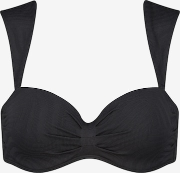 Beachlife Balconette Bikini Top in Black: front