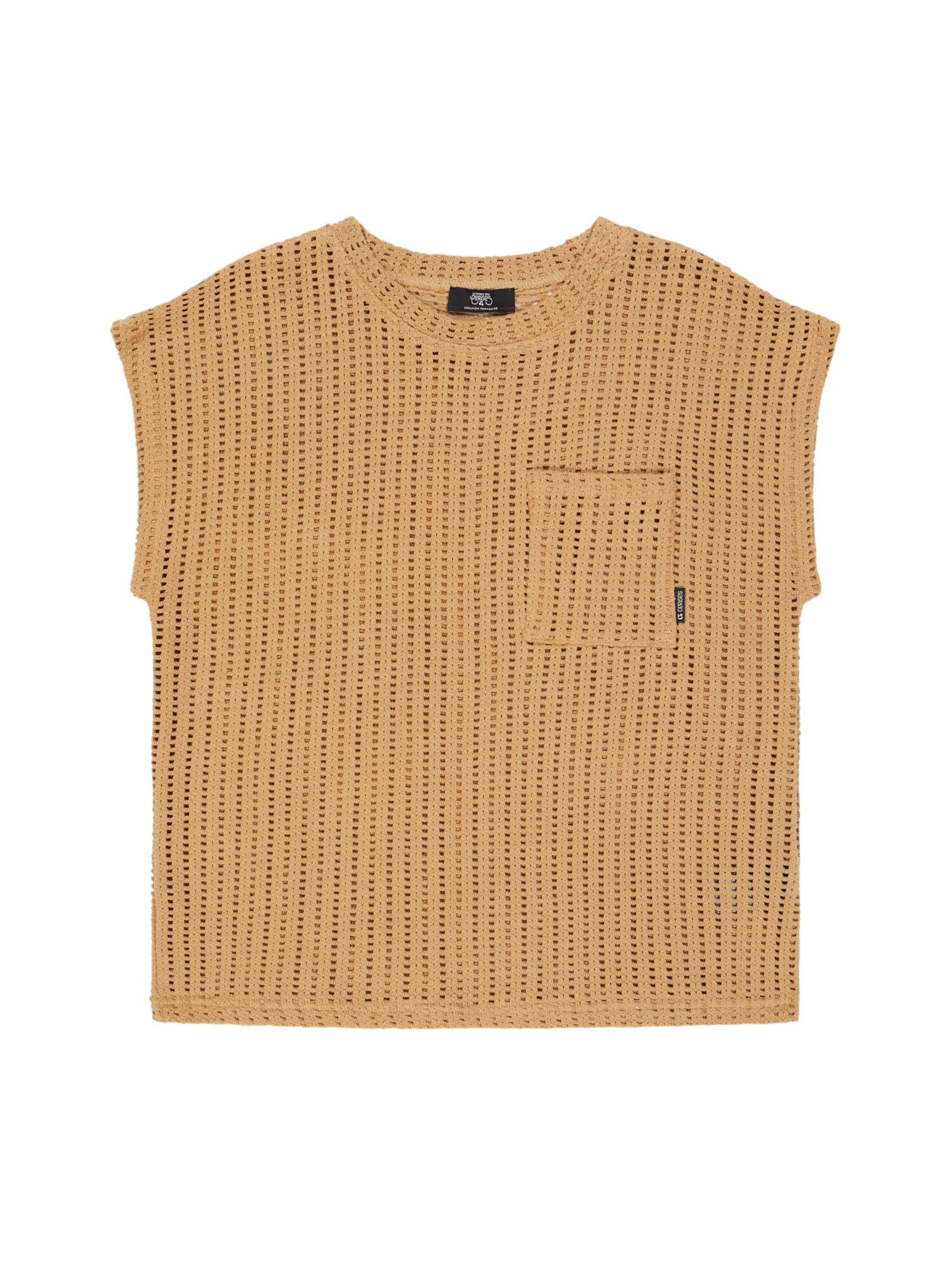 T-shirt Le Temps Des Cerises en marron : devant