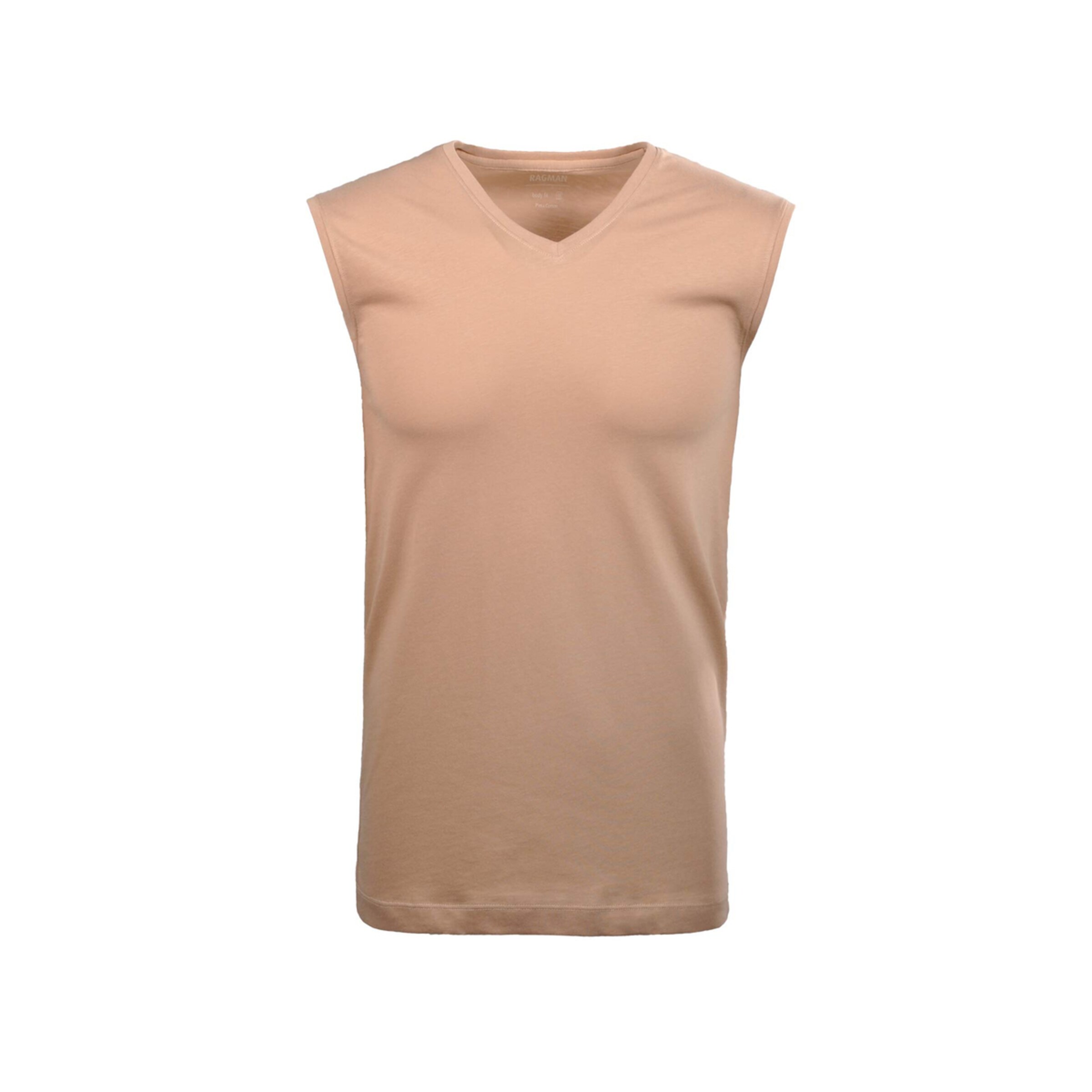 Ragman Shirt in Beige: voorkant