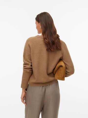 VERO MODA Strickjacke 'Fiona' in Braun