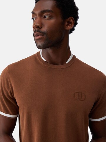 Liu Jo Shirt 'LIU JO UOMO MAGLIA CHIUSA M/C T-SHIRT' in Brown