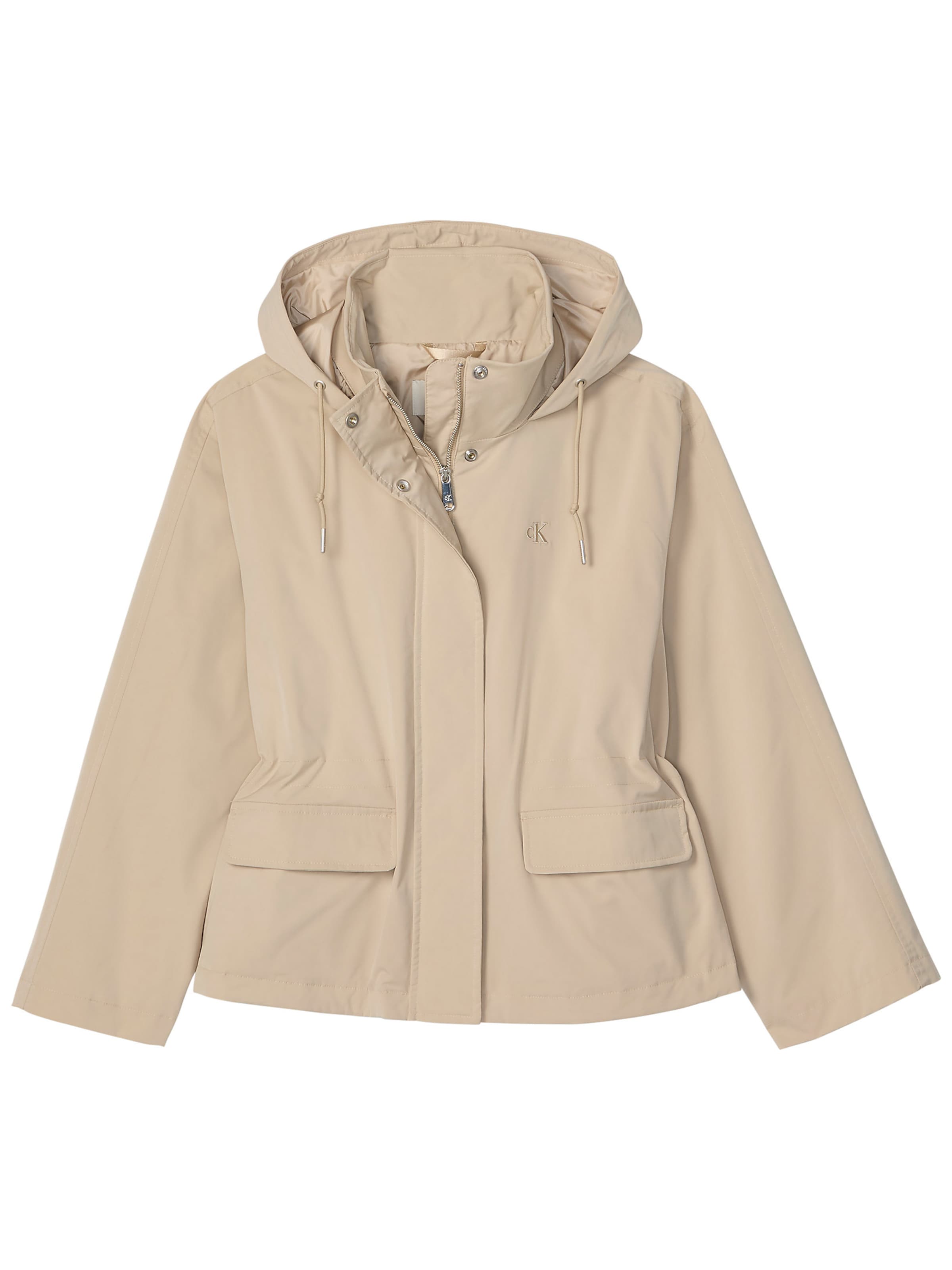 Calvin Klein Jeans Functionele jas in Beige: voorkant