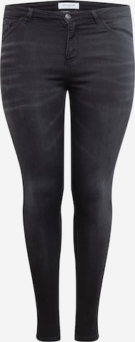 ONLY Carmakoma Skinny Jeans i svart: framsida