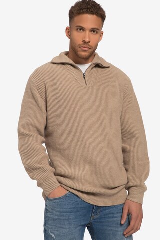 Pull-over STHUGE en beige : devant