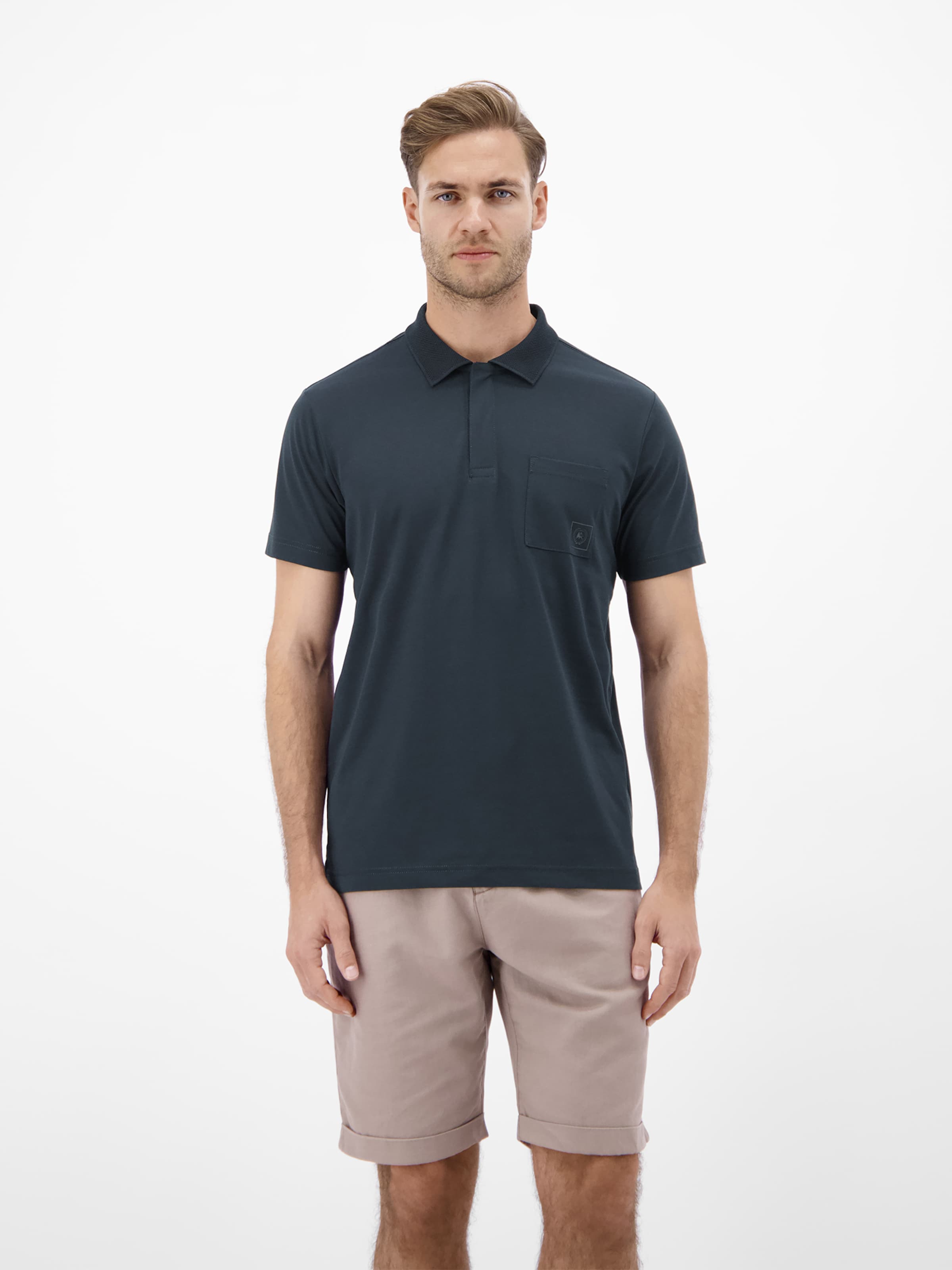 T-Shirt LERROS en bleu : devant