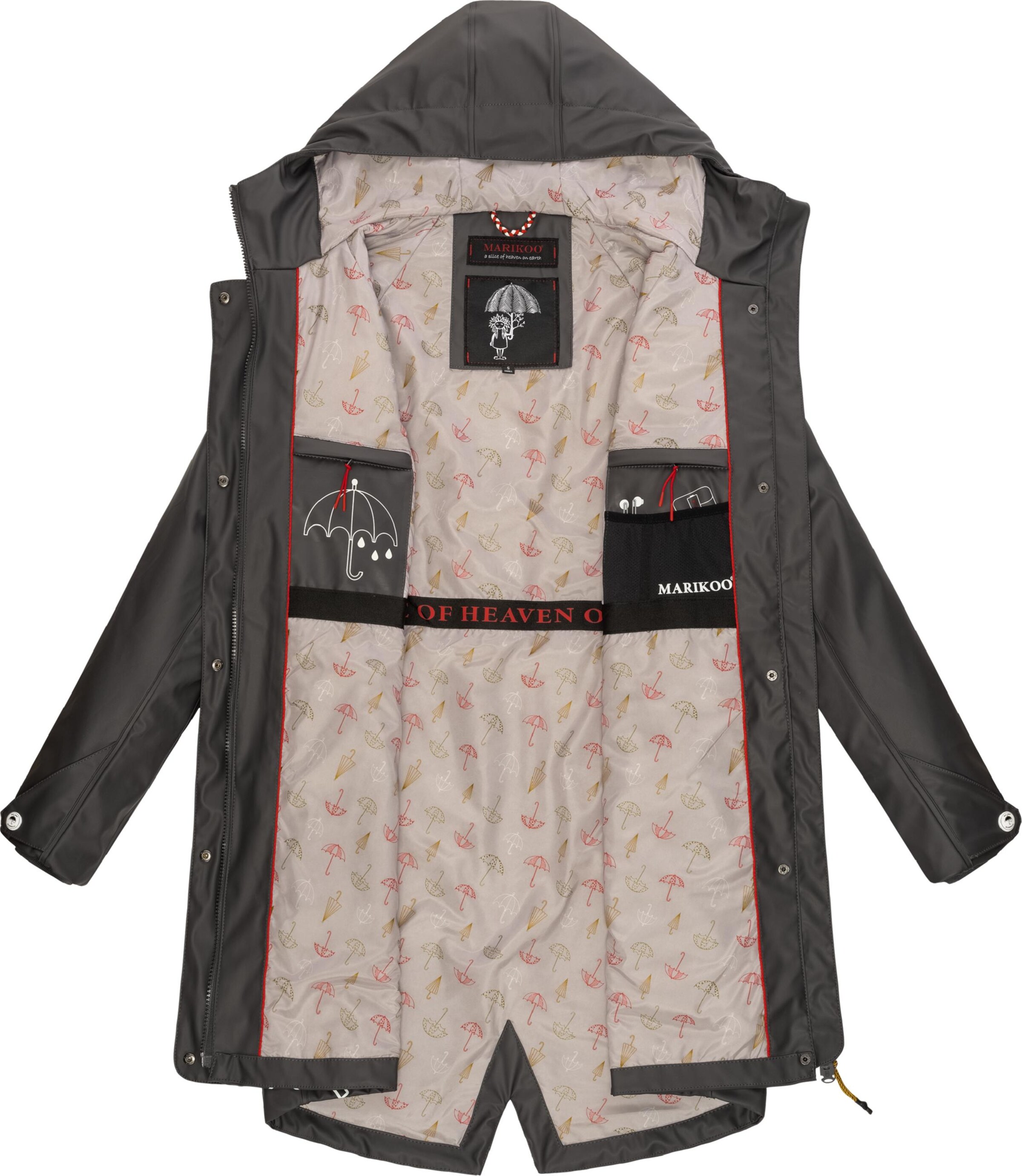 MARIKOO Functionele mantel in Grijs