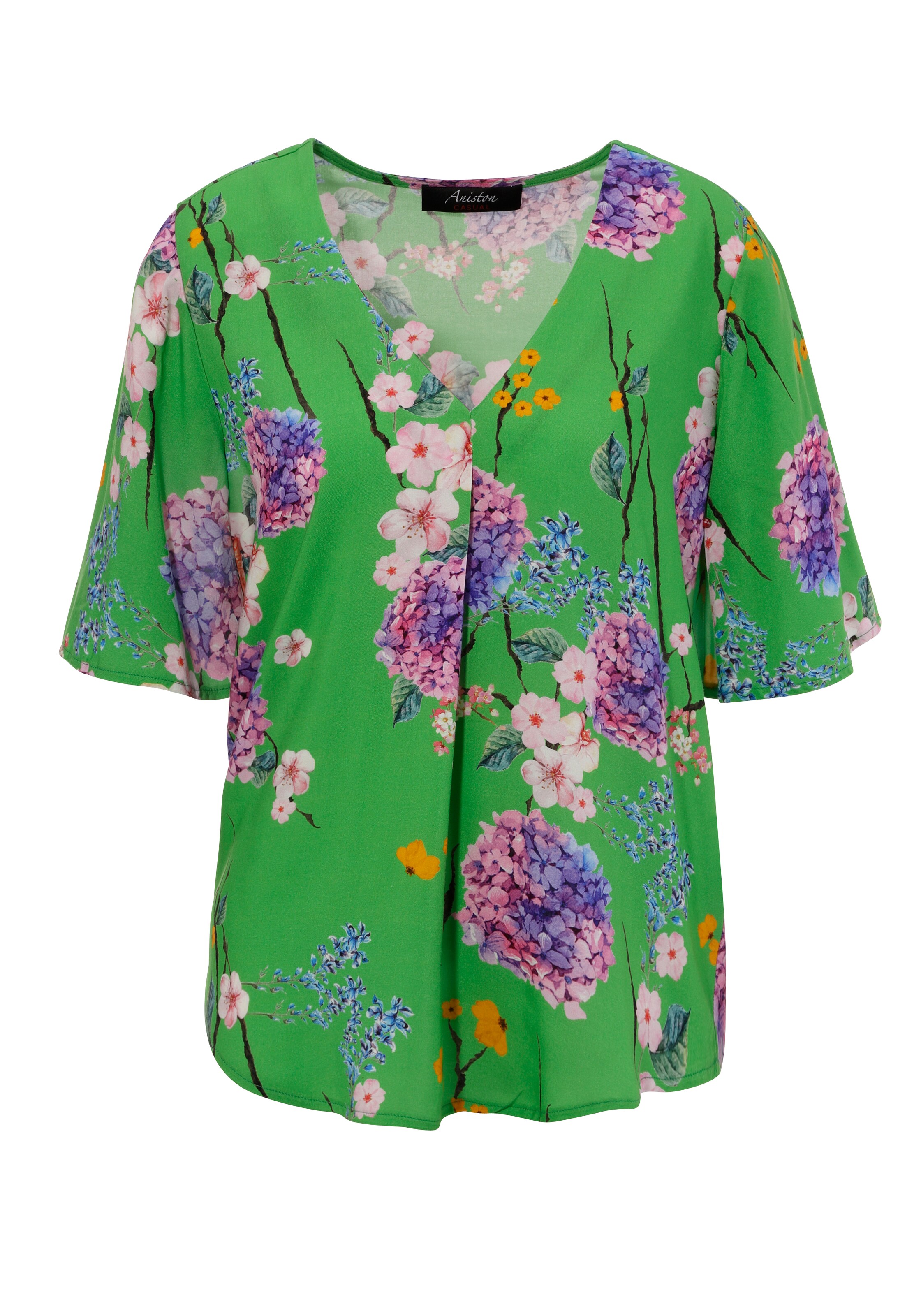 Aniston CASUAL Bluse in Grün: Vorderseite