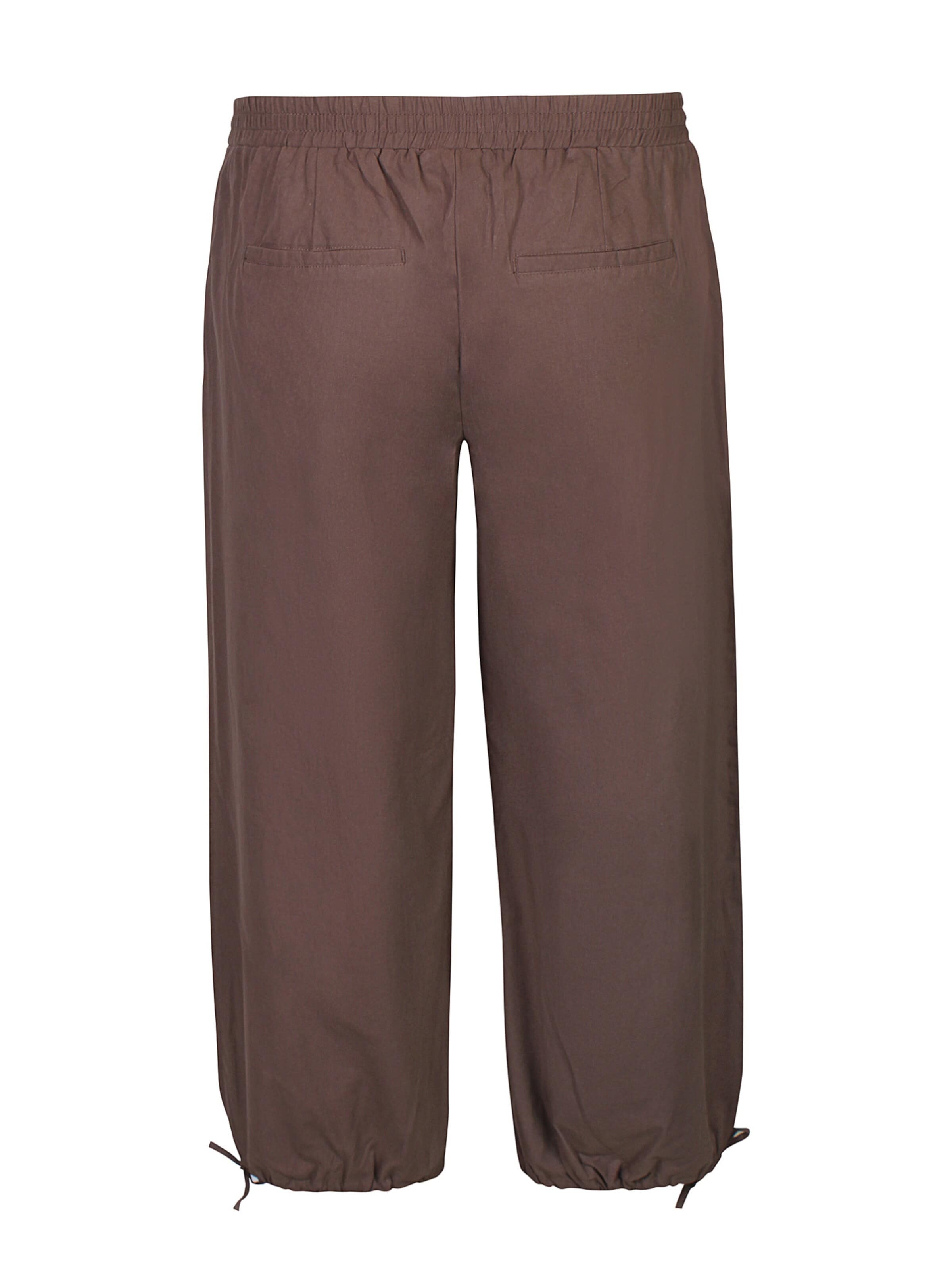 Zhenzi Loose fit Pants 'Manda 1638' in Brown