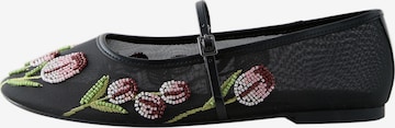 Next Ballerina met riempjes 'Mary-Janes' in Zwart: voorkant