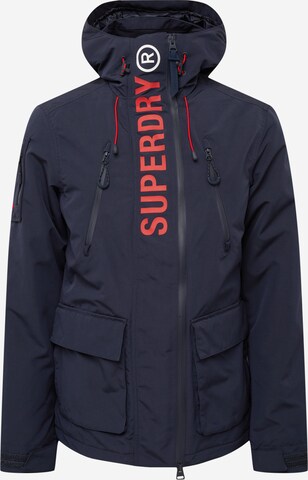 Superdry Toiminnallinen takki 'Ultimate SD' värissä sininen: edessä