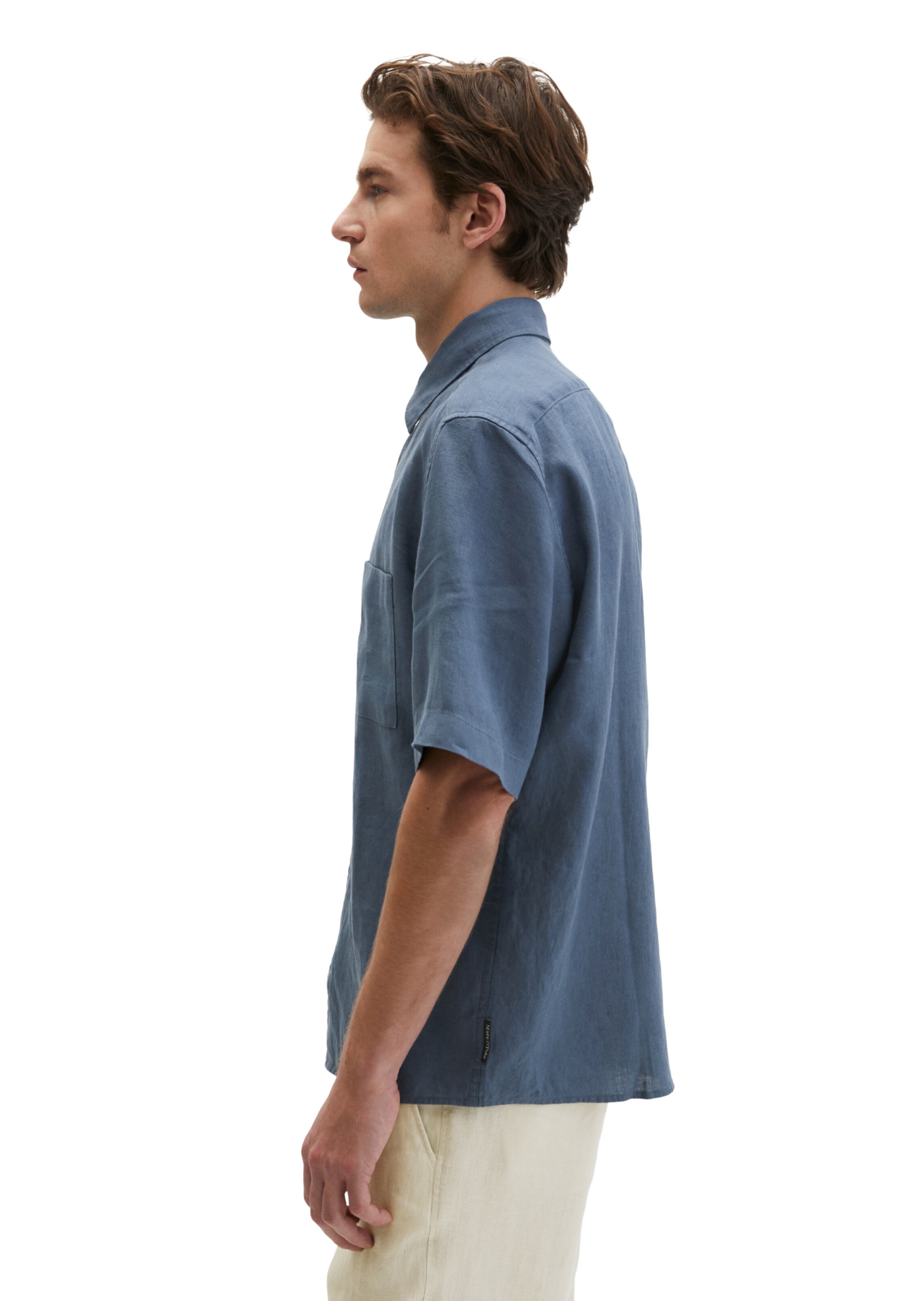 Marc O'Polo Comfort fit Button Up Shirt in Blue