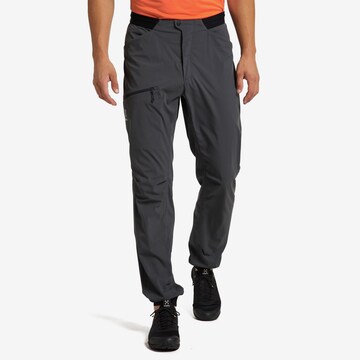 Haglöfs Tapered Outdoor Pants 'Fuse' in Grey: front