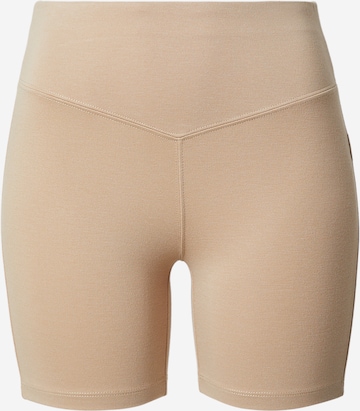 Regular Leggings de la About You x Laura Wontorra pe bej: față