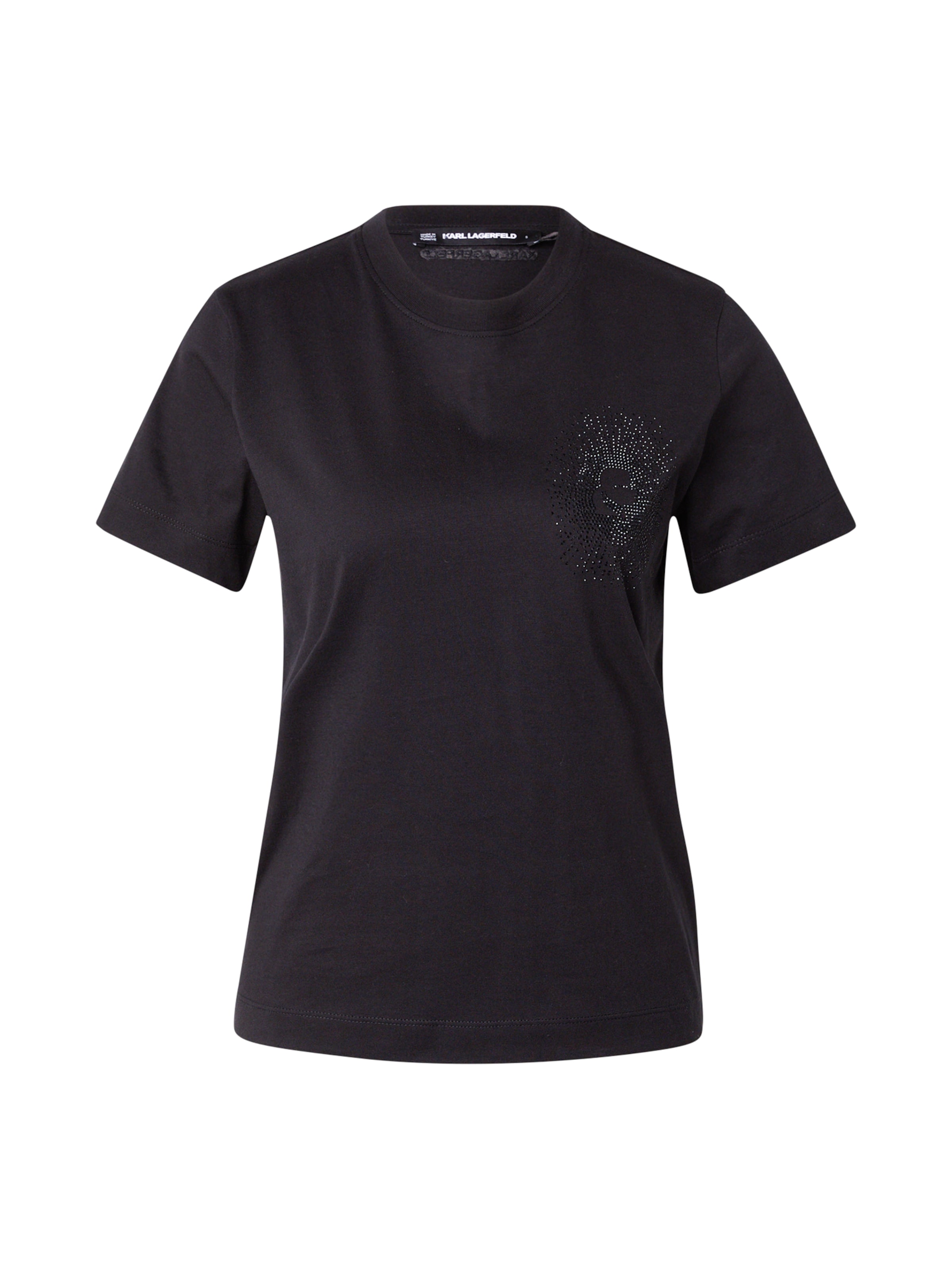 Karl Lagerfeld Tričko 'Kameo' – černá: přední strana