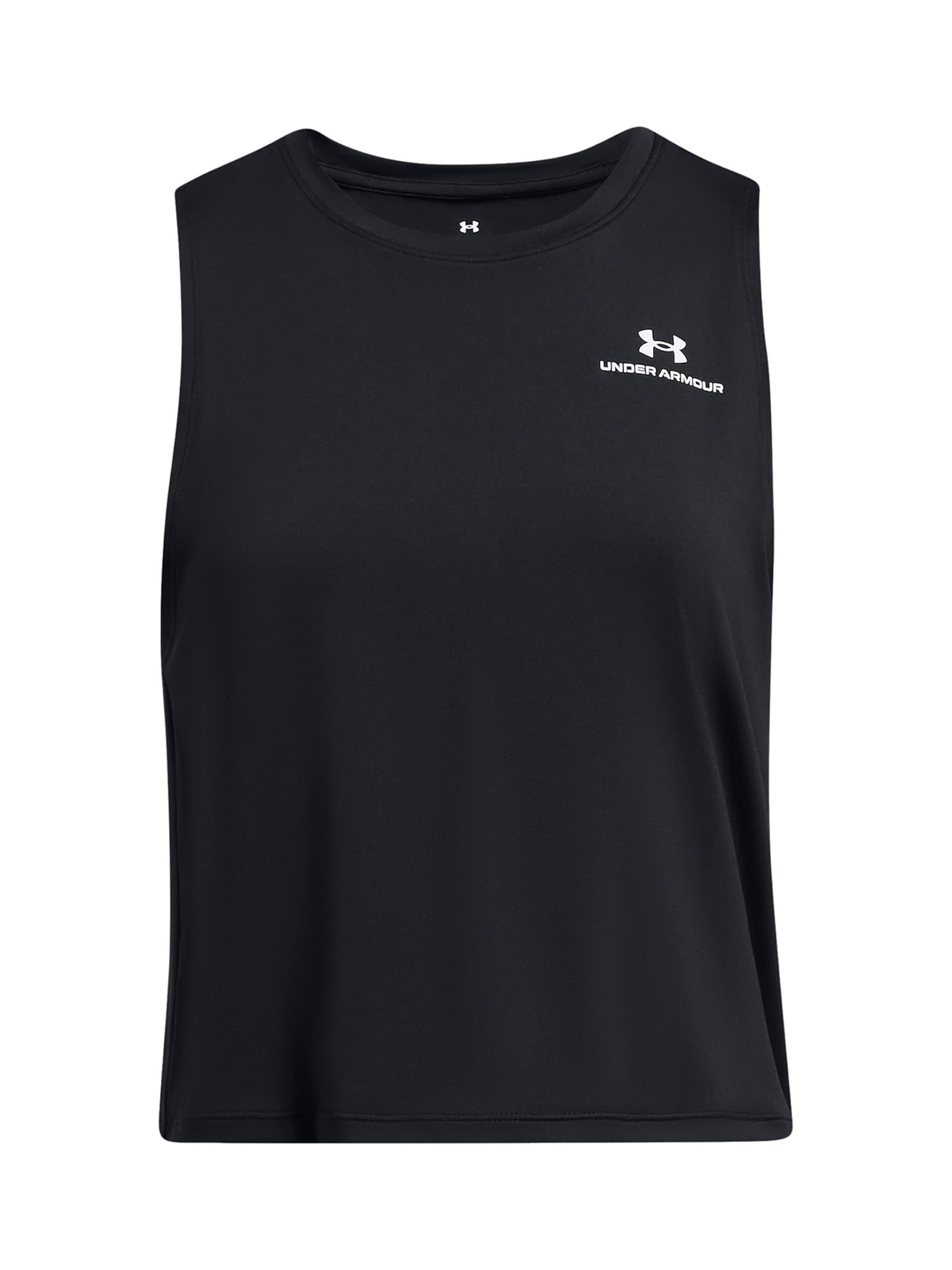 UNDER ARMOUR Sporttop in Schwarz: Vorderseite