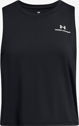 UNDER ARMOUR Sports Top in Black: front