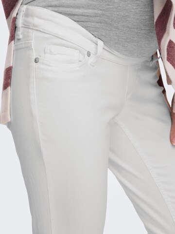 Only Maternity - Skinny Vaquero en blanco