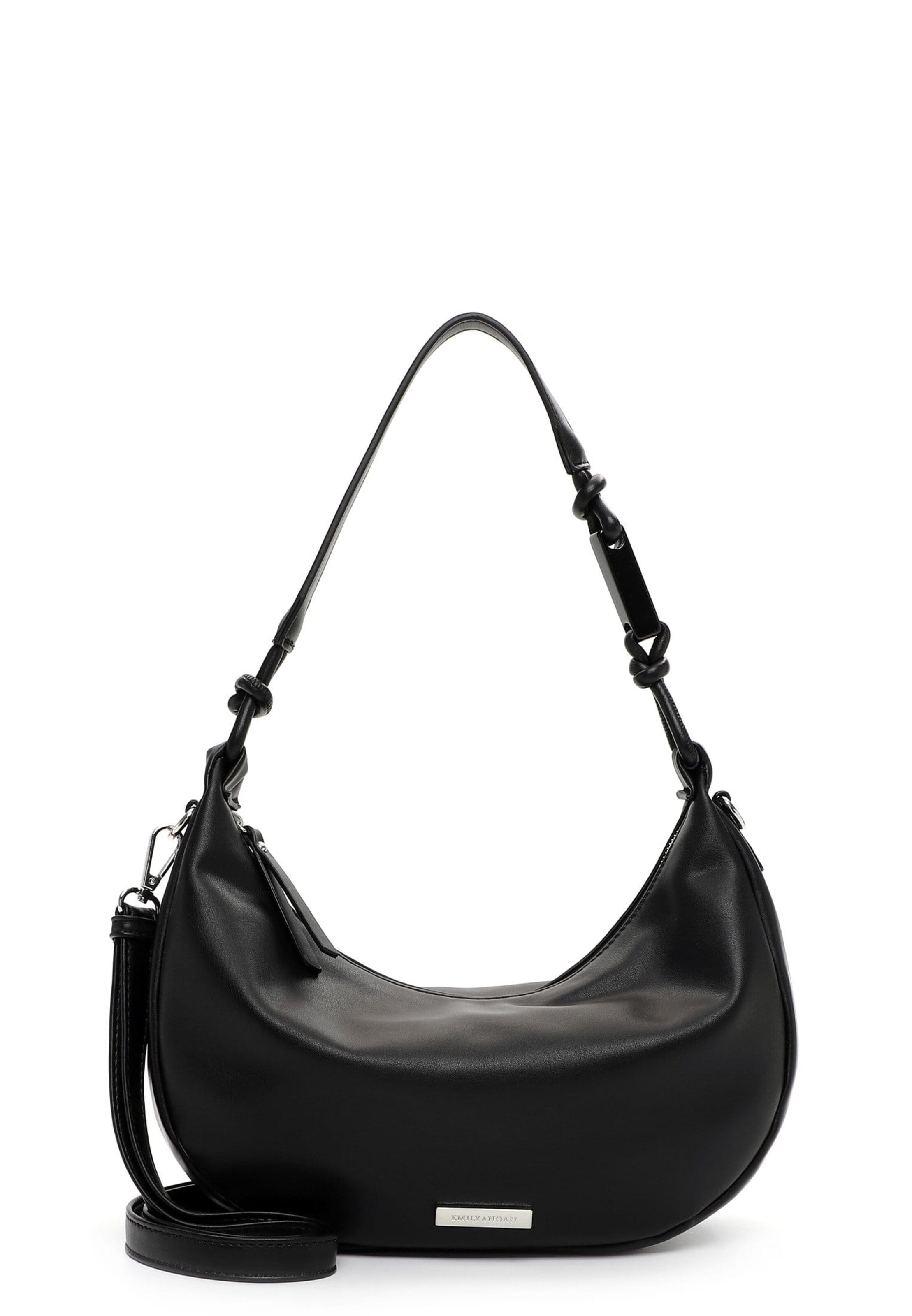 Borsa a spalla 'Erika' di Emily & Noah in nero: frontale