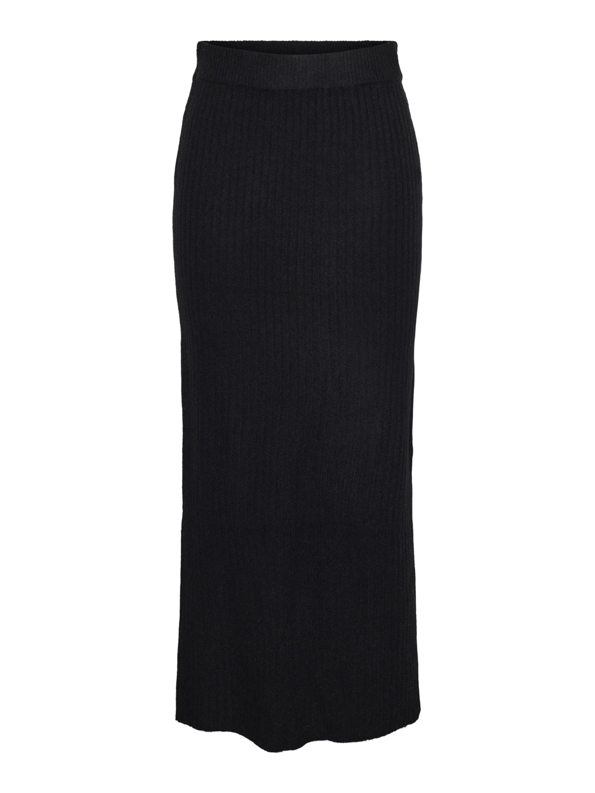 Gonna 'TULLE' di PIECES in nero: frontale