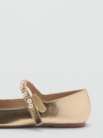 MANGO KIDS Ballerina 'AILA-A' i guld