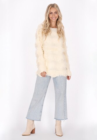 Pull-over IZIA en blanc