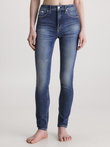 Calvin Klein Jeans Slimfit Džíny – modrá: přední strana