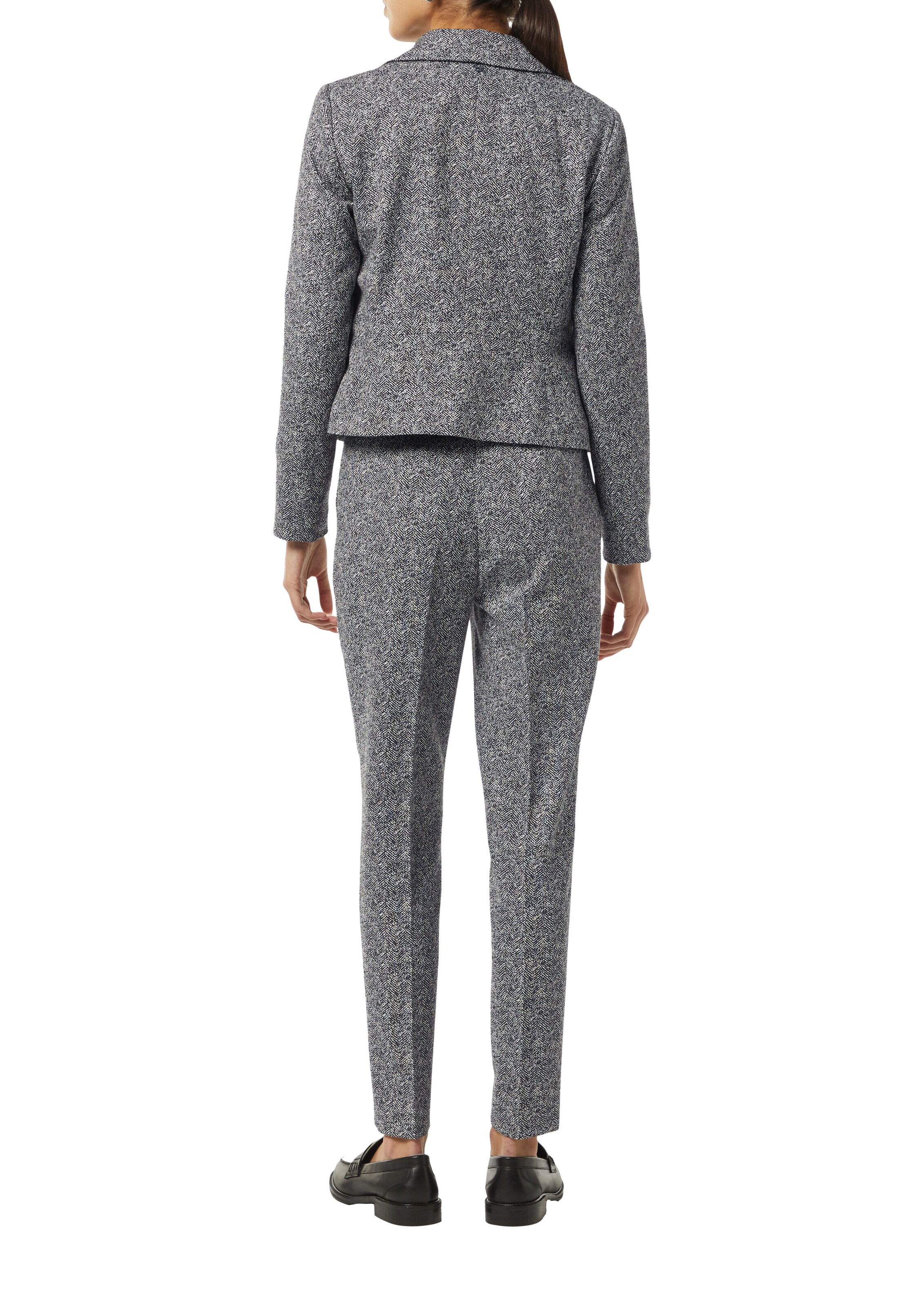 COMMA Regular Pantalon in Zwart: terug