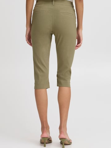 Coupe slim Pantalon 'Dixi' b.young en vert