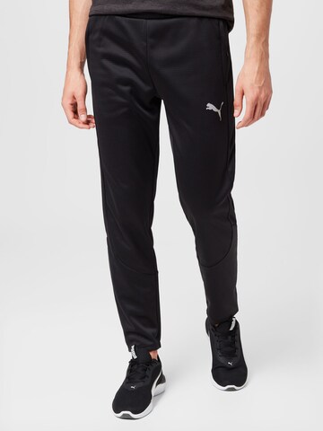 Regular Pantalon de sport PUMA en noir : devant