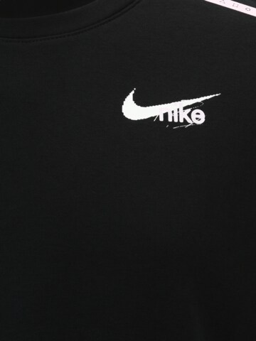 NIKE Sportovní mikina – černá