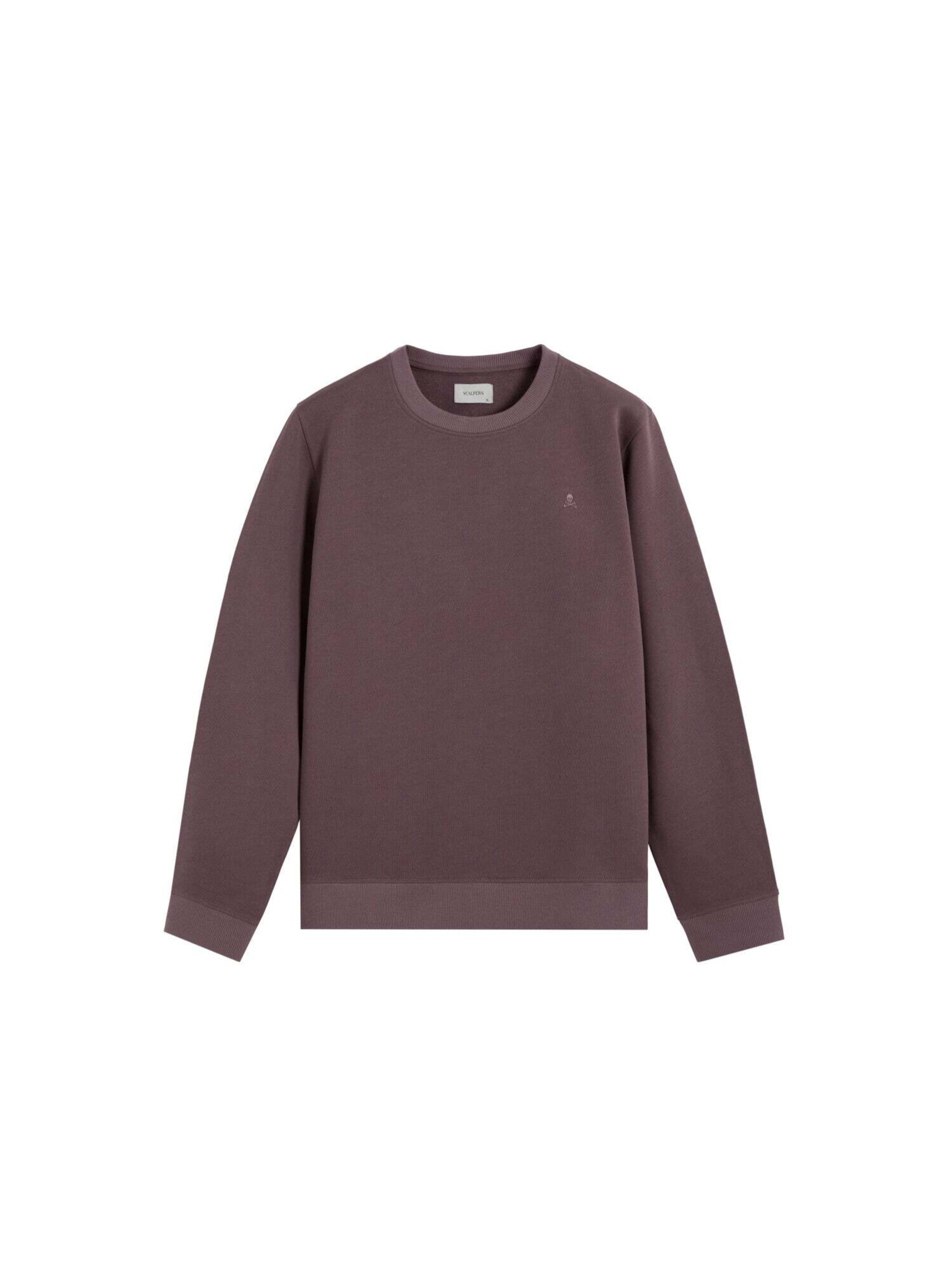 Sweat-shirt Scalpers en marron : devant