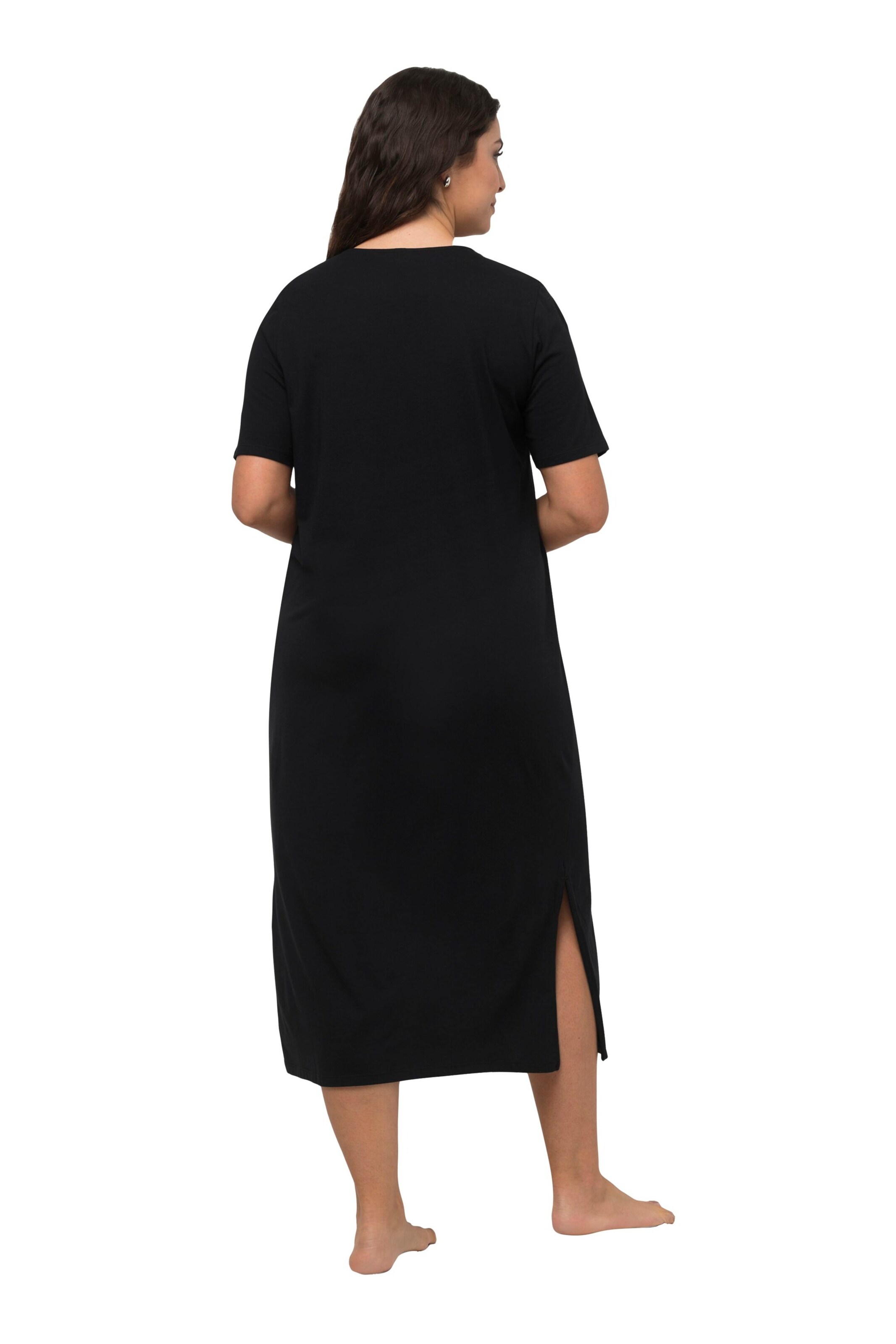 Ulla Popken Nachthemd in Zwart