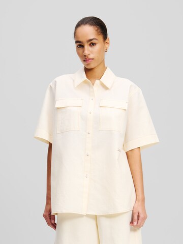 Karl Lagerfeld Blus i vit: framsida