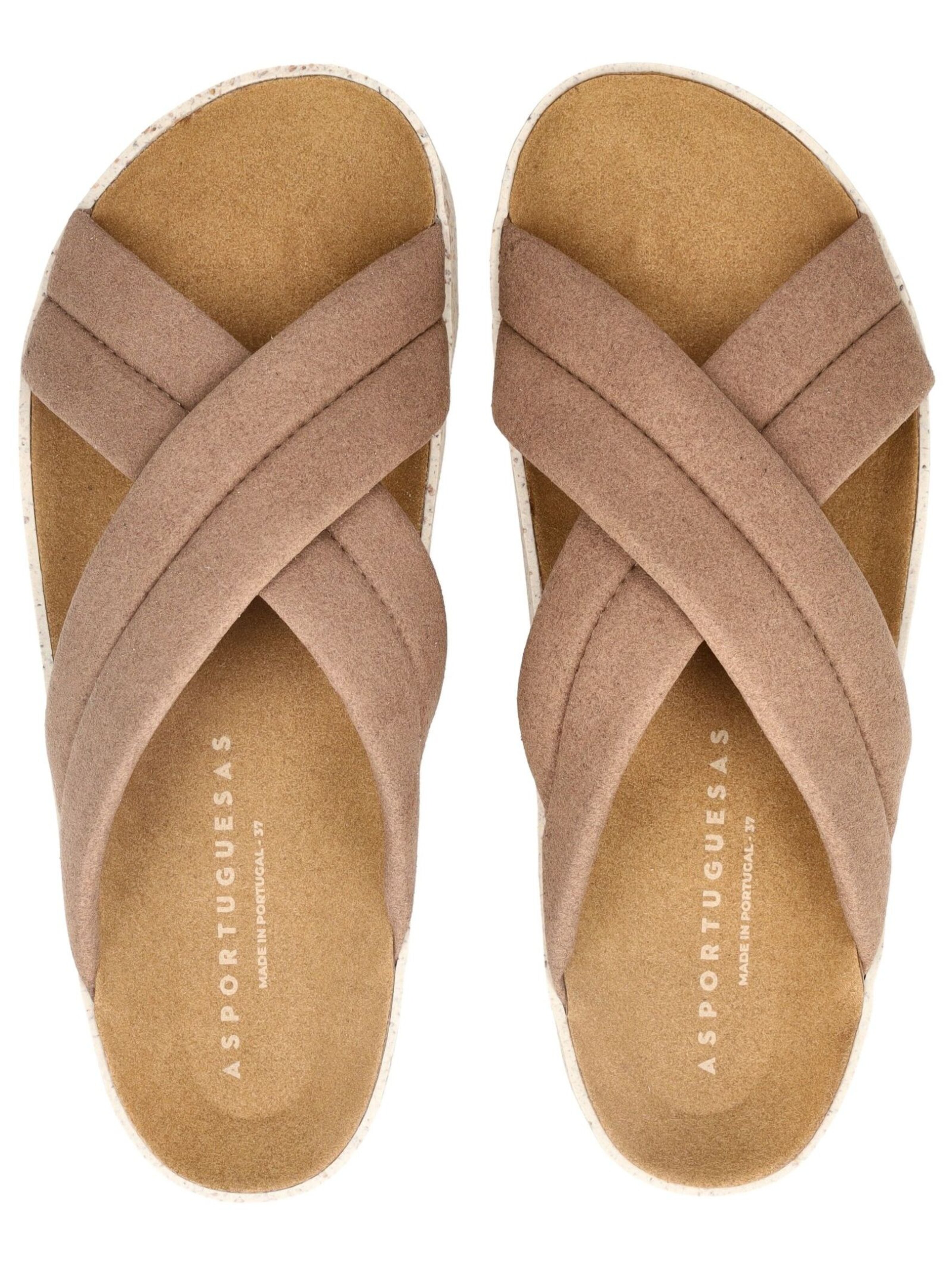 Asportuguesas Mules in Brown