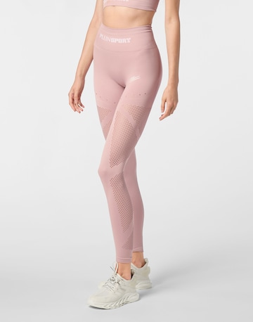 Plein Sport - Skinny Pantalón deportivo en rosa: frente