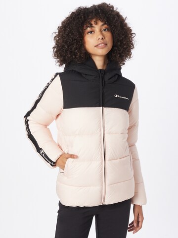 Champion Authentic Athletic Apparel Winter jacket in Pink: front