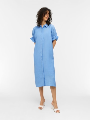 Robe-chemise OBJECT en bleu : devant